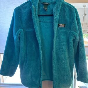 L.L. Bean Fleece Jacket-Youth Large-Teal